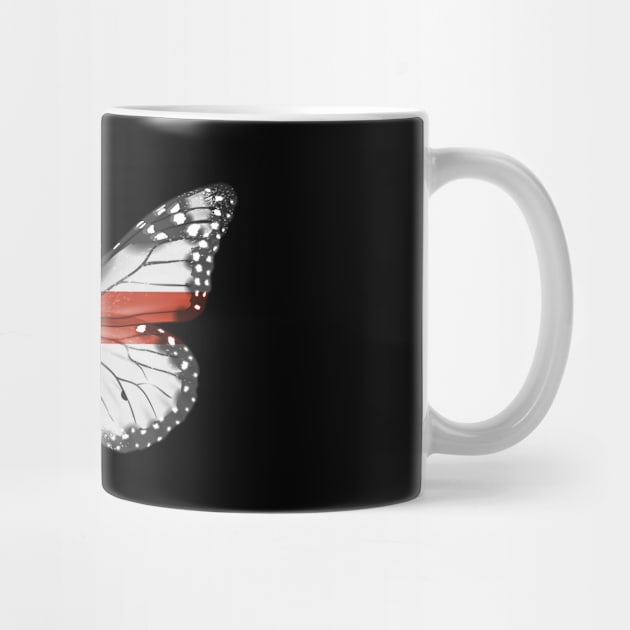 English Flag  Butterfly - Gift for English From England by Country Flags